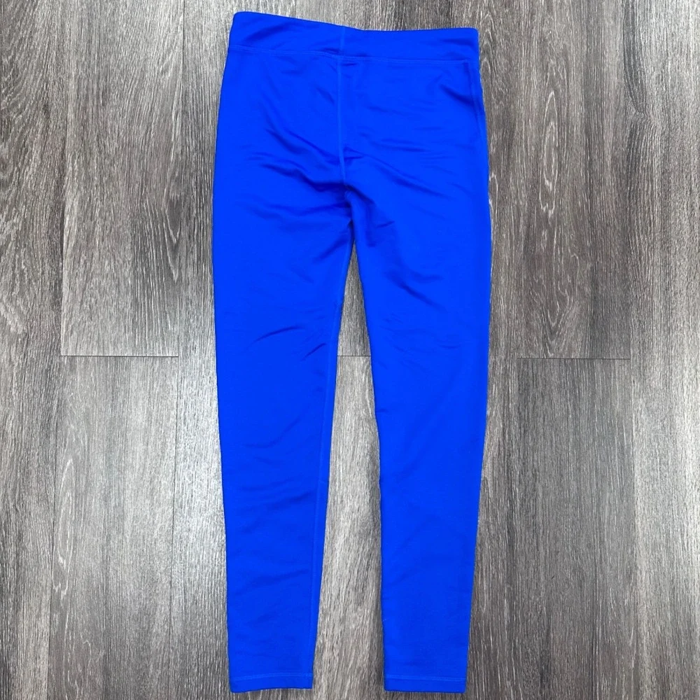 Under Armour ColdGear Fitted Leggings Athletic Running Blue‎ YLG Youth Large